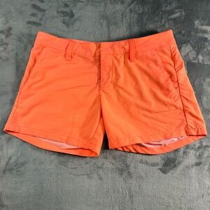 Hurley Orange Neon Pink‎ Dri Fit Athletic Shorts Women Size 3